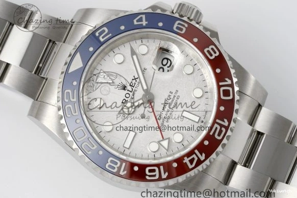 Edition 1:1 BLRO CHS Best GMT II SS 904L on Bracelet JDF 126719 Meteorite Master VR3285 0429